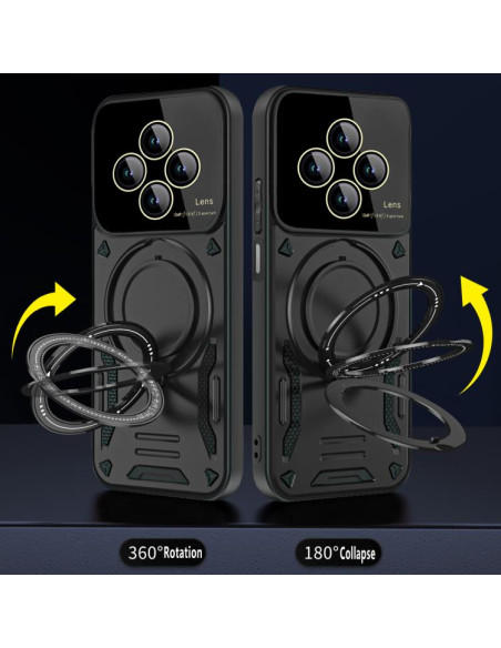 Cover Redmi 14C MagSafe PC TPU Bianca Rosso | Melacompro