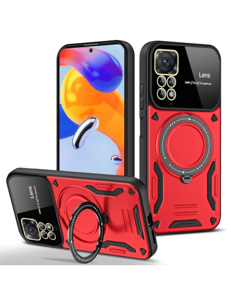 Cover Redmi Note 11 Pro MagSafe Nero Rosso | Melacompro