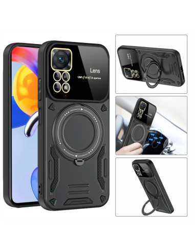 Cover Redmi Note 11 Pro MagSafe Nero Rosso | Melacompro