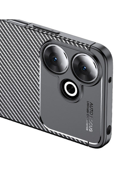 Cover Redmi 13 4G TPU Fibra di Carbonio Nero | Melacompro