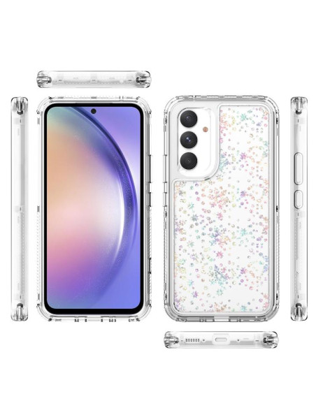 Cover Galaxy A54 5G Trasparente Fiocchi di Neve | Melacompro