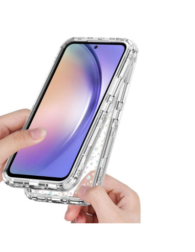 Cover Galaxy A54 5G Trasparente Fiocchi di Neve | Melacompro