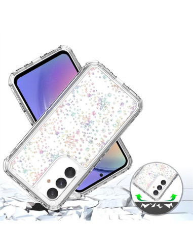 Cover Galaxy A54 5G Trasparente Fiocchi di Neve | Melacompro
