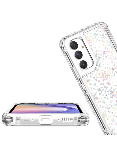 Cover Galaxy A54 5G Trasparente Fiocchi di Neve | Melacompro