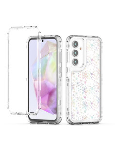 Cover Galaxy A35 5G Acrilico Fiocco di Neve Trasparente