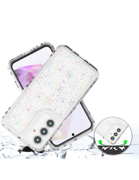 Cover Galaxy A35 5G Acrilico Fiocco Neve Trasparente | Melacompro