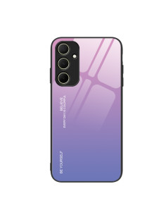 Cover Galaxy A55 5G TPU con Doppia Fibbia Viola