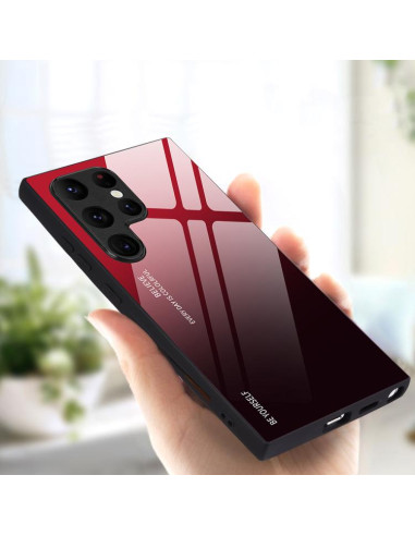 Cover Galaxy S25 Ultra 5G Glass Sfumato Nero | Melacompro