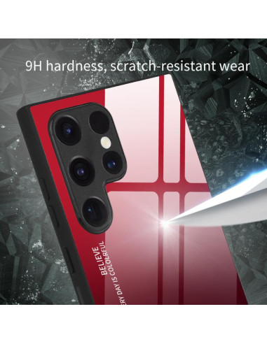 Cover Galaxy S25 Ultra 5G Glass Sfumato Nero | Melacompro