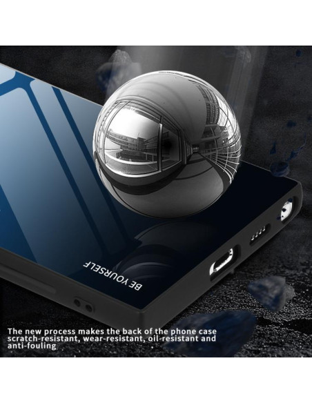 Cover Galaxy S25 Ultra 5G Glass Sfumato Nero | Melacompro