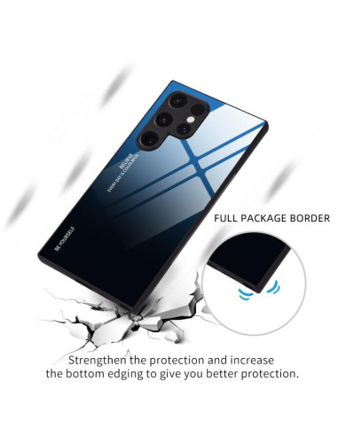 Cover Galaxy S25 Ultra 5G Glass Sfumato Nero | Melacompro