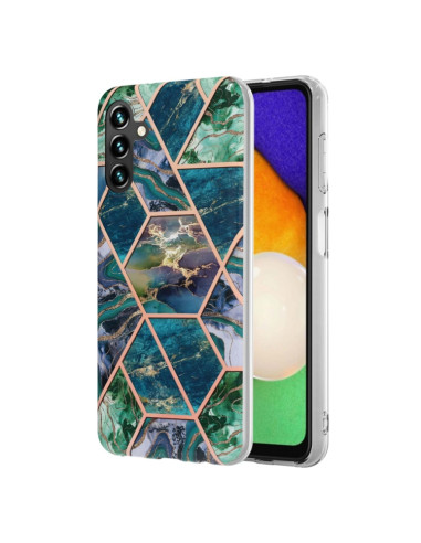 Cover Galaxy A14 5G Marmo Viola Blu Verde | Melacompro
