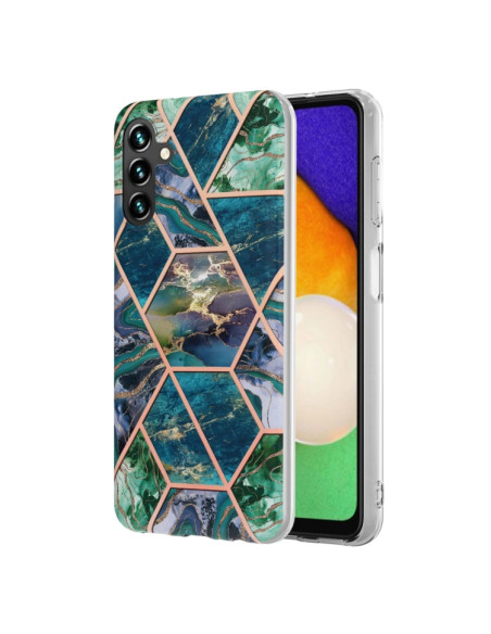 Cover Galaxy A14 5G Marmo Viola Blu Verde | Melacompro