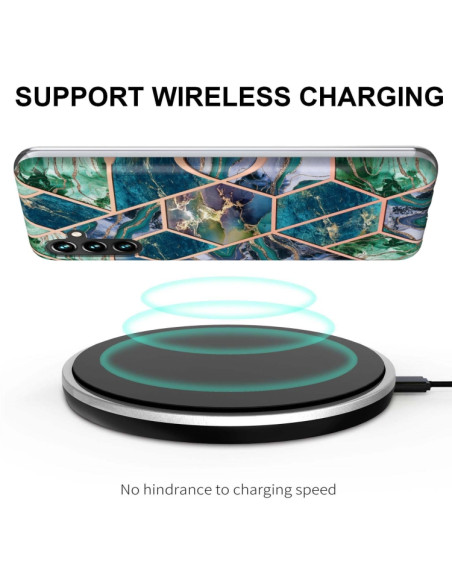 Cover Galaxy A14 5G Marmo Viola Blu Verde | Melacompro