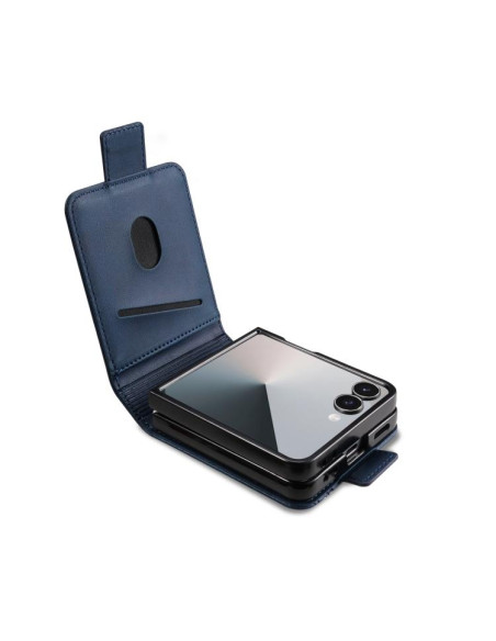 Cover Galaxy Z Flip7 Pelle Magnetica Dark Blu | Melacompro