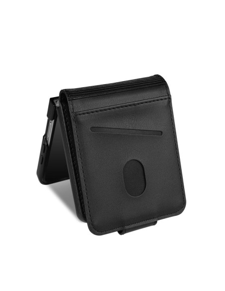 Cover Galaxy Z Flip7 Pelle Magnetica Nero | Melacompro
