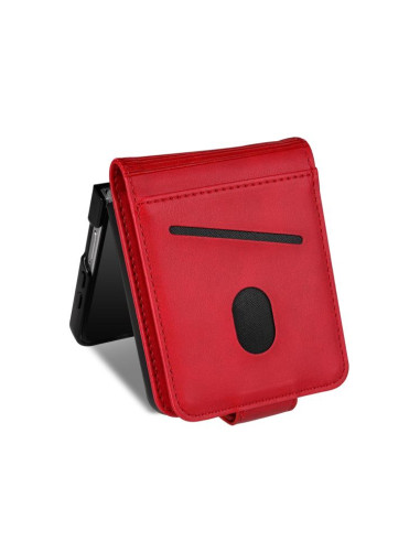 Cover Galaxy Z Flip7 Pelle Magnetica Rosso | Melacompro