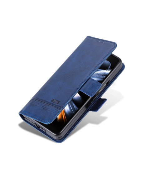 Cover Galaxy Z Fold6 Pelle Magnetica Rosso Dark Blu | Melacompro