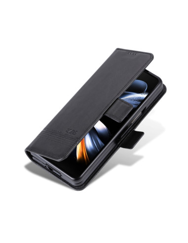 Cover Galaxy Z Fold6 Pelle Magnetica Rosso Nero | Melacompro