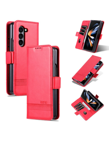 Cover Galaxy Z Fold6 Pelle Magnetica Rosso | Melacompro