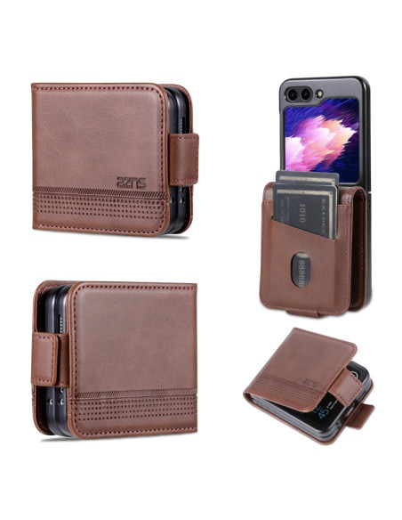 Cover Galaxy Z Flip5 Pelle Magnetica Rosso