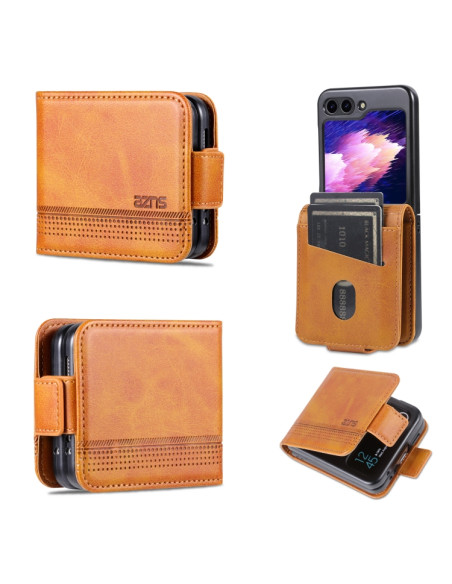 Cover Galaxy Z Flip5 Pelle Magnetica Rosso