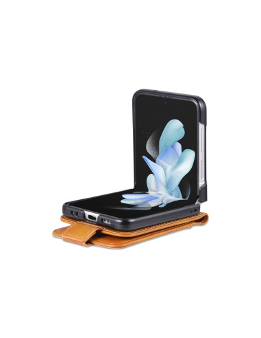 Cover Galaxy Z Flip5 Pelle Magnetica Rosso