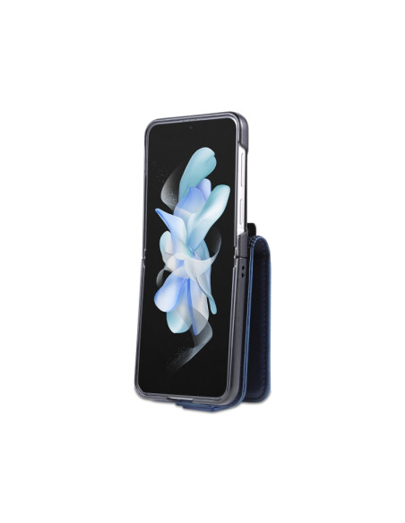 Cover Galaxy Z Flip5 Pelle Magnetica Rosso