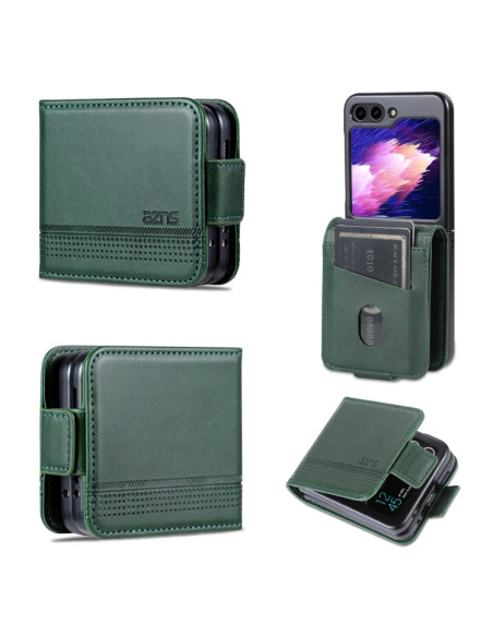 Cover Galaxy Z Flip5 Pelle Magnetica Rosso