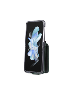 Cover Galaxy Z Flip5 Pelle Magnetica Rosso 2