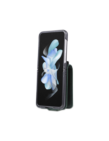 Cover Galaxy Z Flip5 Pelle Magnetica Rosso