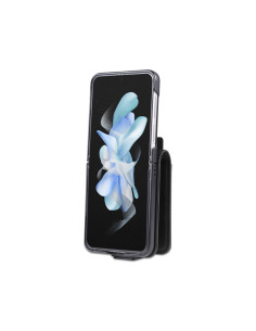 Cover Galaxy Z Flip5 Pelle Magnetica Rosso 2