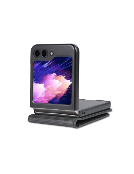 Cover Galaxy Z Flip5 Pelle Magnetica Rosso