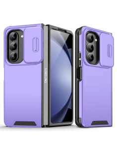 Cover Galaxy Z Fold5 TPU PC Camshield Nero Viola