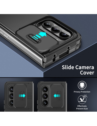 Cover Galaxy Z Fold5 TPU PC Nero Viola | Melacompro