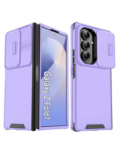 Cover Galaxy Z Fold7 TPU + PC Camshield Nero Viola