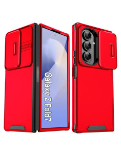 Cover Galaxy Z Fold7 TPU + PC Camshield Nero Rosso