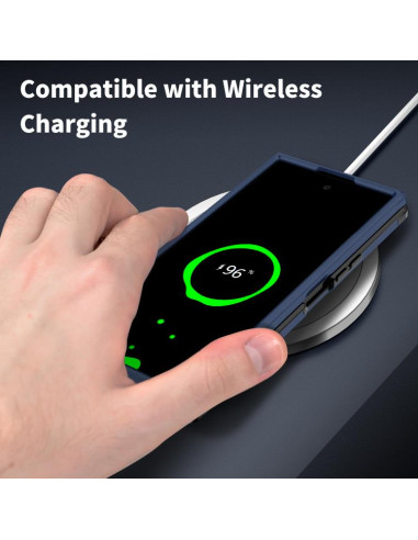 Cover Galaxy Z Fold7 TPU + PC Nero Blu | Melacompro