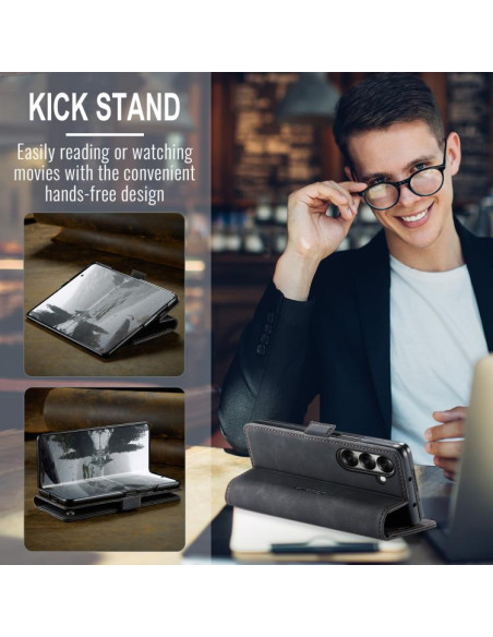 Cover Galaxy Z Fold7 Pelle Marrone Nero | Melacompro