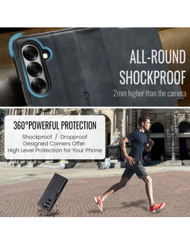 Cover Galaxy Z Fold7 Pelle Marrone Nero | Melacompro