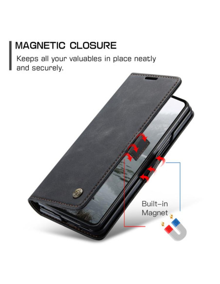 Cover Galaxy Z Fold7 Pelle Marrone Nero | Melacompro