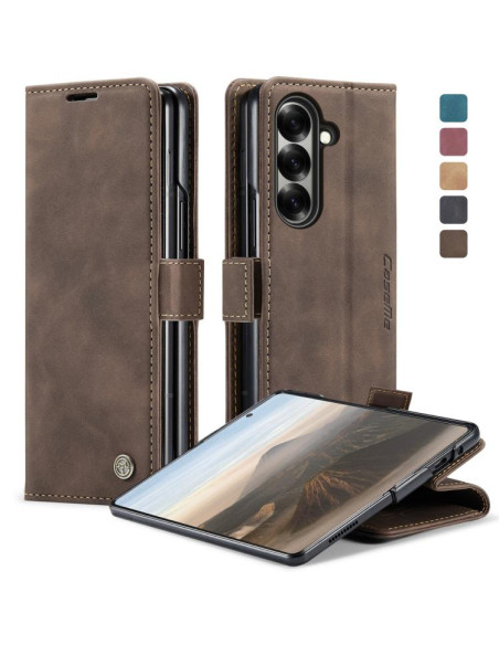 Cover Galaxy Z Fold7 Pelle Marrone Coffee | Melacompro