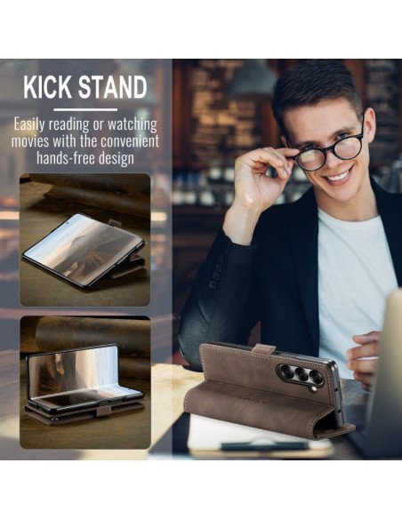 Cover Galaxy Z Fold7 Pelle Marrone Coffee | Melacompro