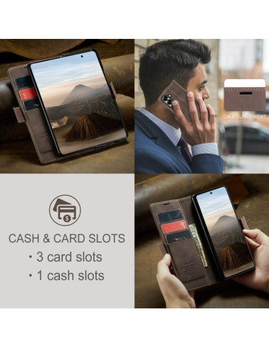Cover Galaxy Z Fold7 Pelle Marrone Coffee | Melacompro