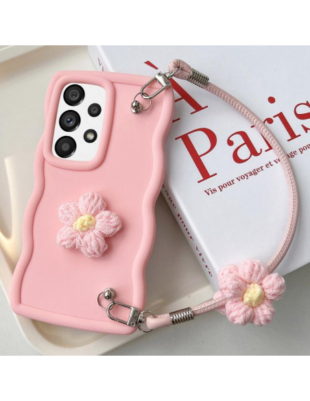Cover Galaxy A33 5G Floreale Rosa TPU | Melacompro