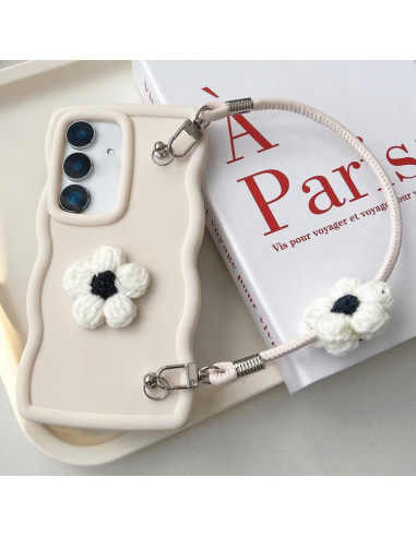 Cover Galaxy A13 5G Floreale TPU Bianco | Melacompro