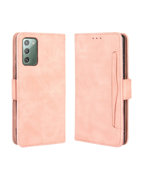 Cover Galaxy S20 FE Portafoglio Pelle Rosa | Melacompro