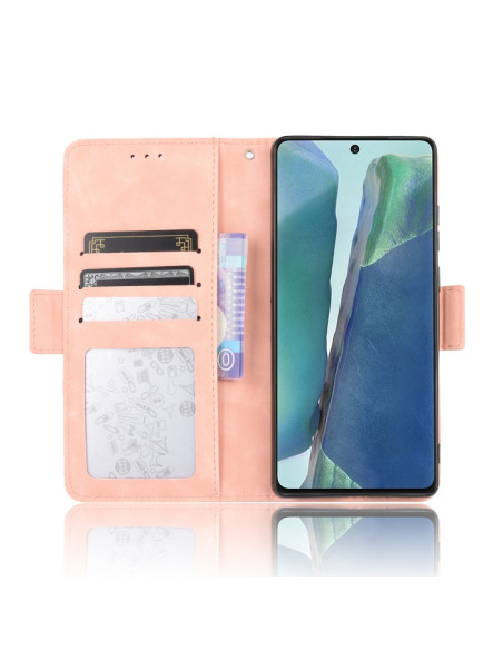 Cover Galaxy S20 FE Portafoglio Pelle Rosa | Melacompro