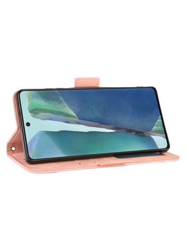 Cover Galaxy S20 FE Portafoglio Pelle Rosa | Melacompro