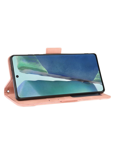 Cover Galaxy S20 FE Portafoglio Pelle Rosa | Melacompro